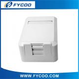 Vacant Surface mounted Box 1 port  with shutter  (CAT5E , CAT6 available )