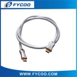 HDMI M TO M cable Metal casing type metal casing outer mold, shell color have Silver or black for choice