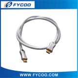 HDMI M TO M cable Metal casing type metal casing outer mold, shell color have Silver or black for choice